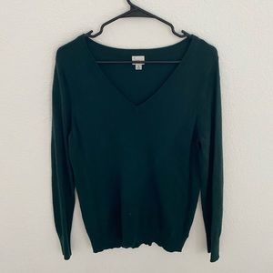 Dark green sweater